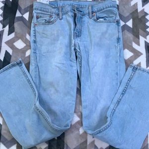 Blue men’s Levi jeans